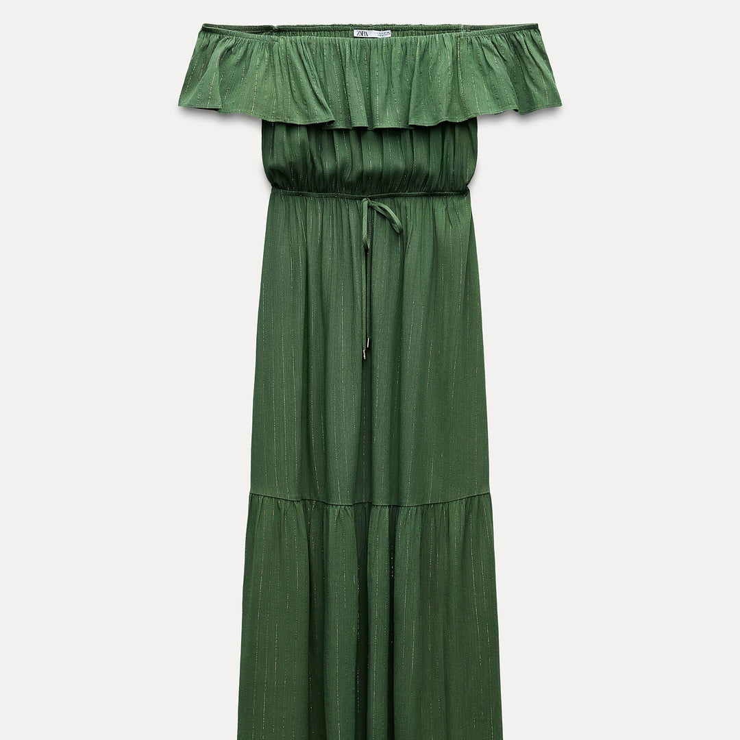Moudda ZARA - Robe longue panneaux rayés lurex - Tunisie 2