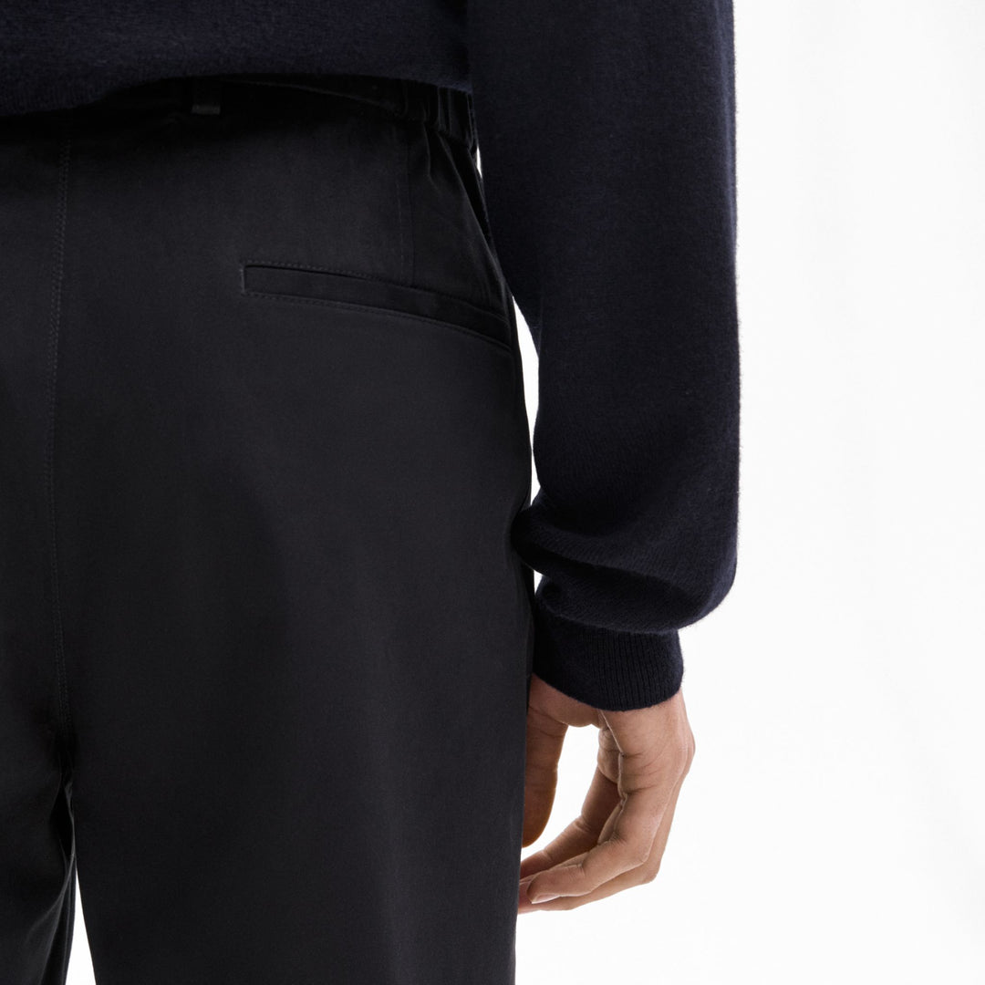 Moudda Massimo Dutti - Pantalon sergé brossé détail taille coupe fuselée - Tunisie 3