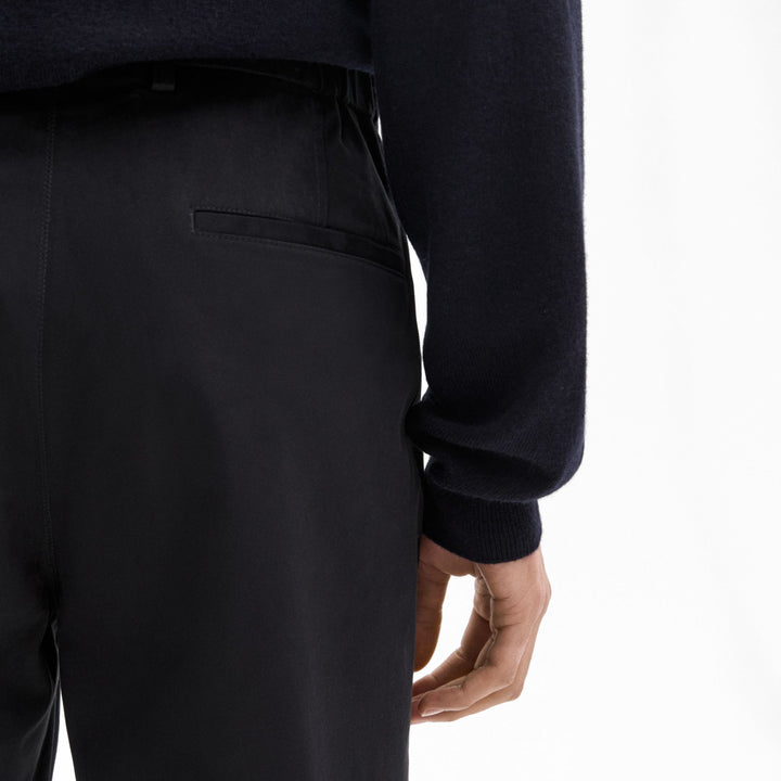 Moudda Massimo Dutti - Pantalon sergé brossé détail taille coupe fuselée - Tunisie 3
