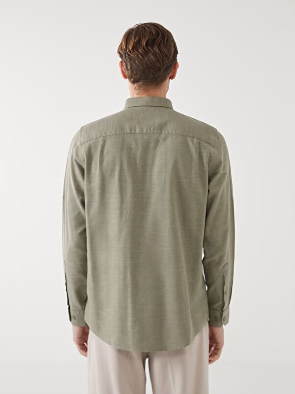 Moudda LC Waikiki - Chemise tissée à manches longues pour Hommes - Tunisie 4