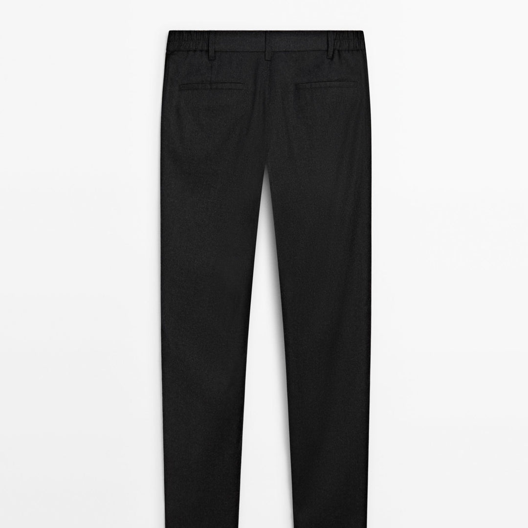 Moudda Massimo Dutti - Pantalon laine lavable élastique arrière - Tunisie 5