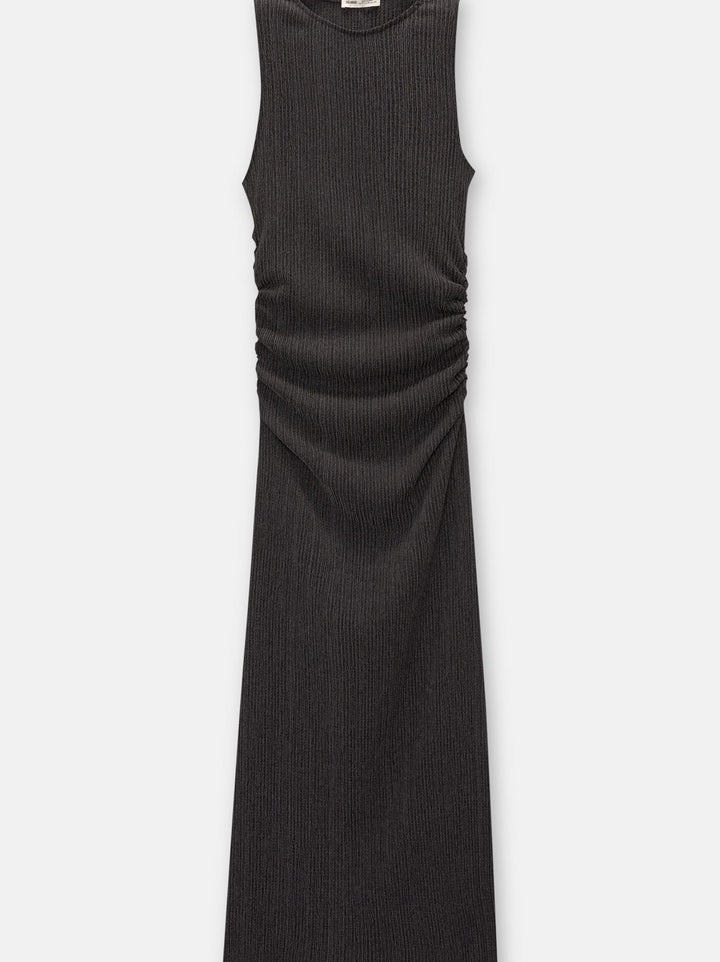 Moudda PULL & BEAR - Robe Longue Bambula Sans Manches Fronces Latérales - Tunisie 3