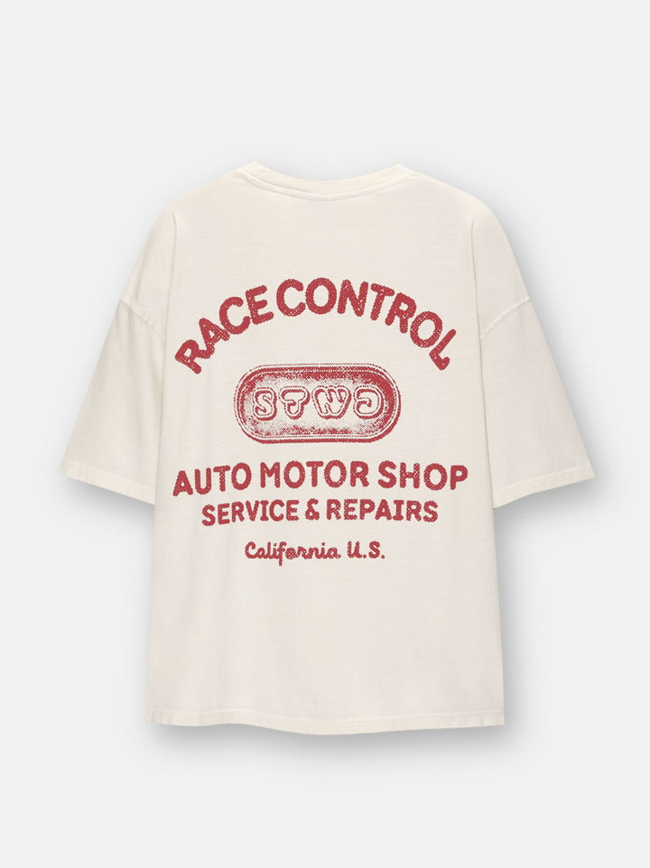 Moudda PULL & BEAR - T-Shirt STWD Lavé Race Auto Motor Shop - Tunisie 1