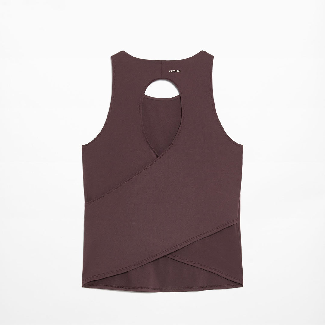Moudda Oysho - T-Shirt Demi-Manches Dos Croisé - Tunisie 1