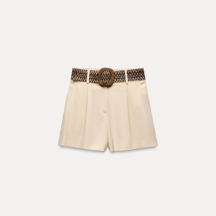 Moudda ZARA - Ceinture raphia multicolore boucle imitation bois - Tunisie 2