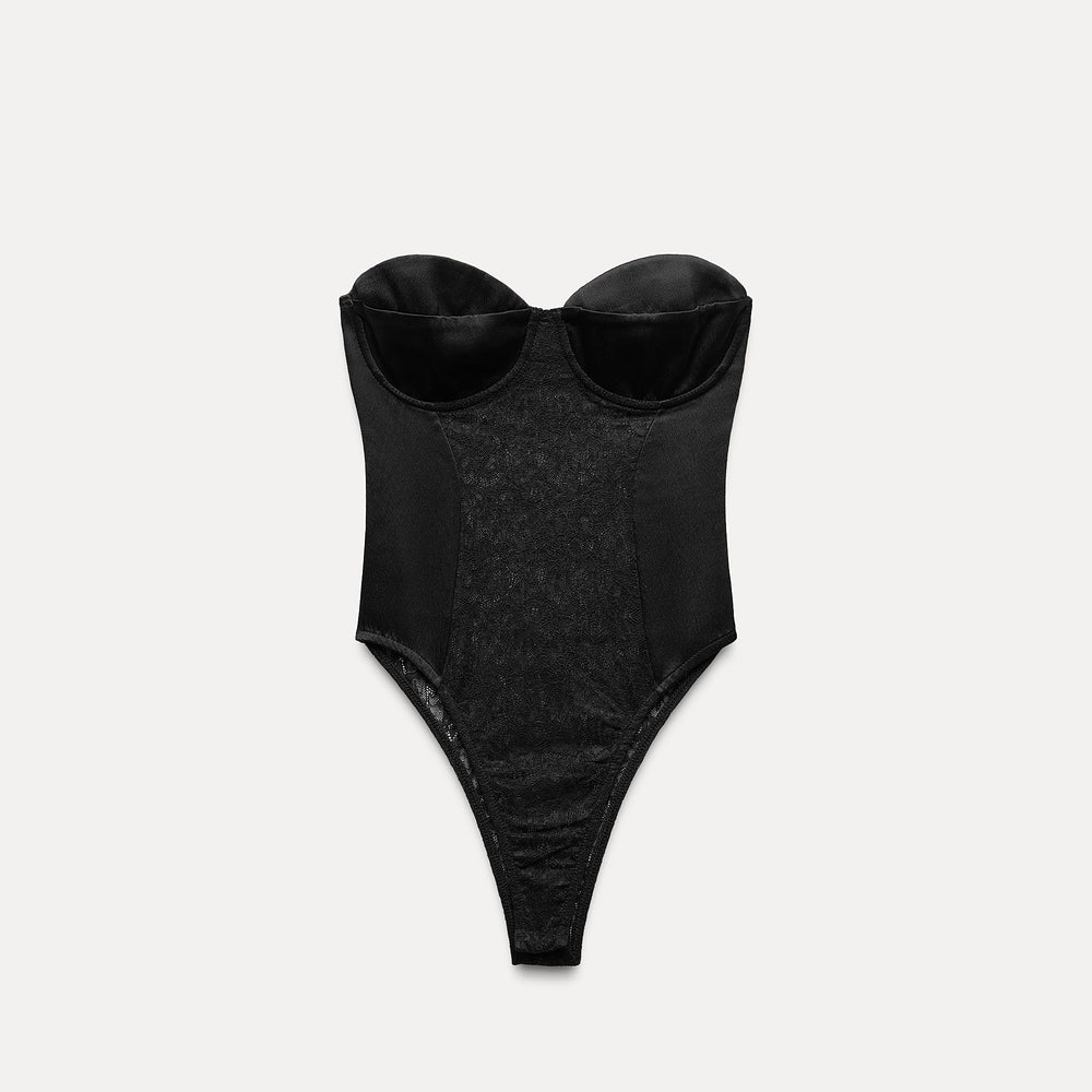 Moudda ZARA - Justaucorps satin et dentelle - Tunisie 2