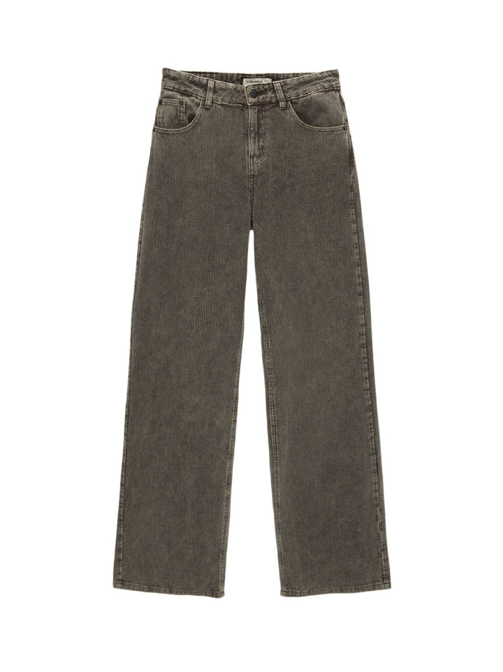 Moudda PULL & BEAR - Pantalon Jambe Large Pana Lavée - Tunisie 2
