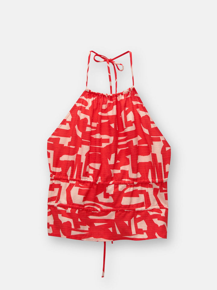 Moudda PULL & BEAR - Top Pacific Halter Imprimé - Tunisie 3