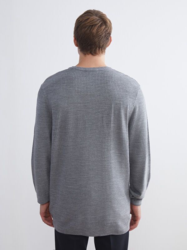 Moudda LC Waikiki - Pull en tricot Homme Mélange de gris - Tunisie 4