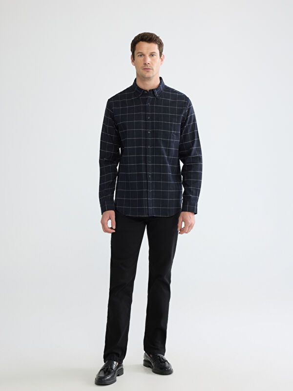Moudda LC Waikiki - Chemise à carreaux manches longues en tissu pour Homme - Tunisie 2