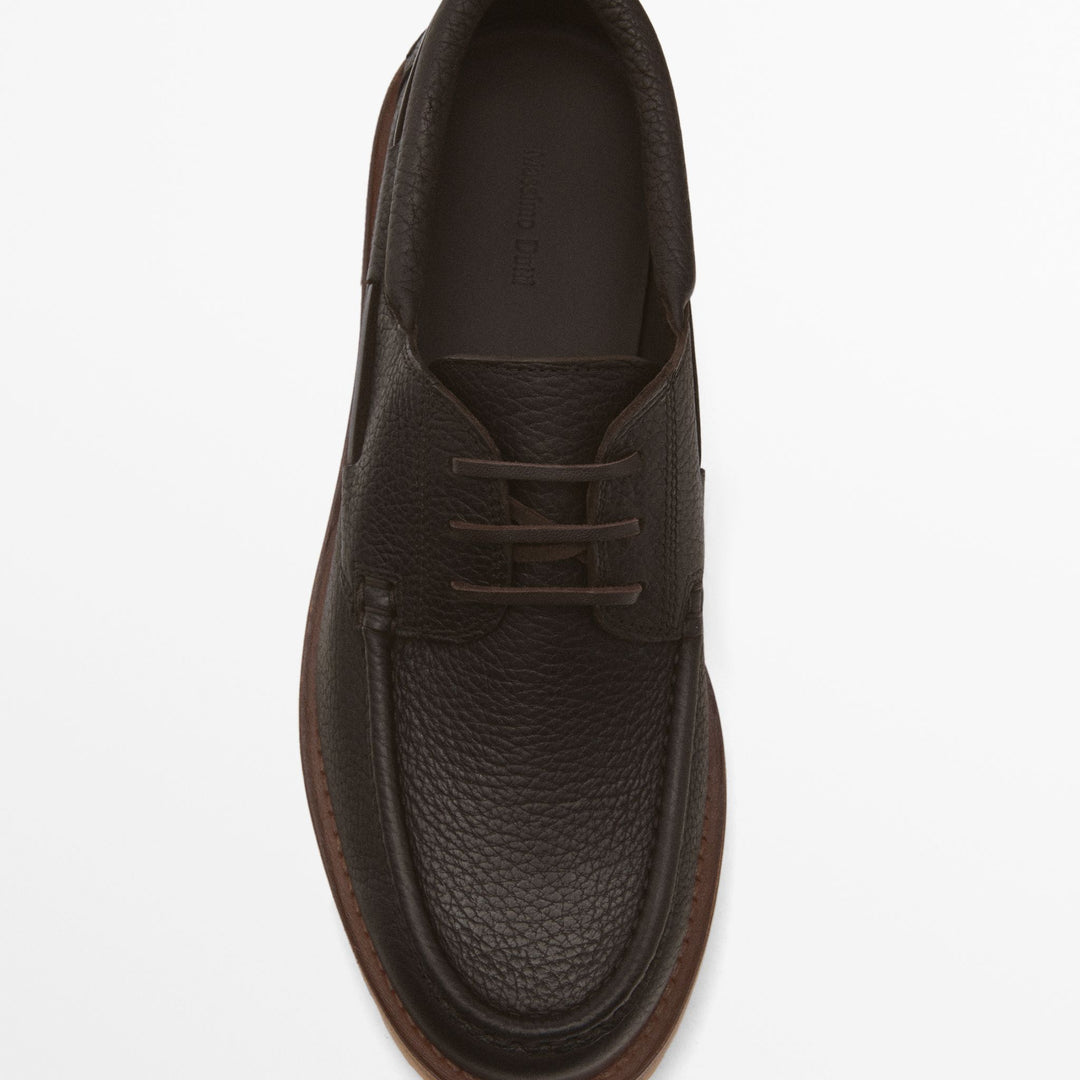Moudda Massimo Dutti - Baskets nautiques nappa Vibram - Tunisie 5