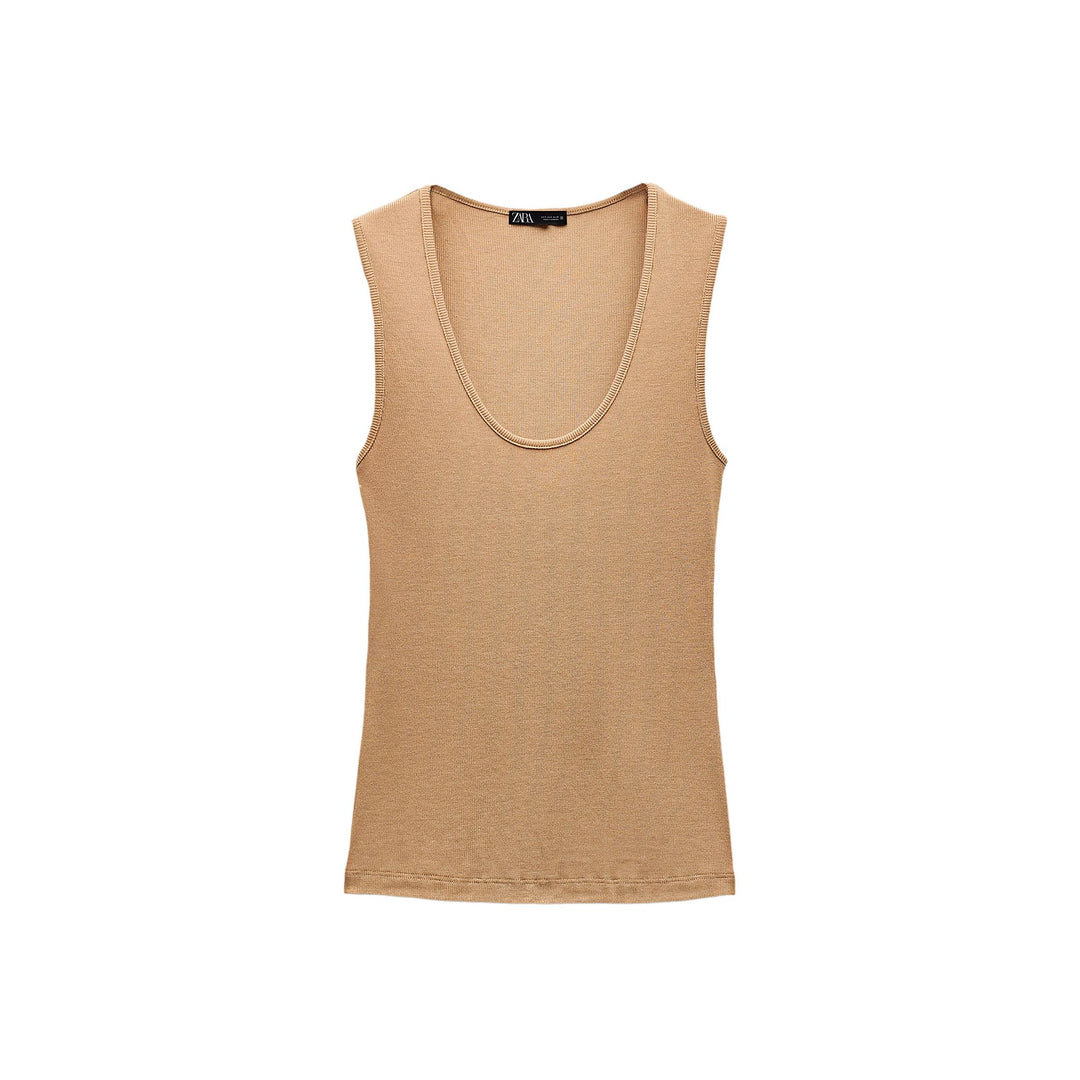 Moudda ZARA - T-shirt Côtelé Viscose et Polyester - Tunisie 3