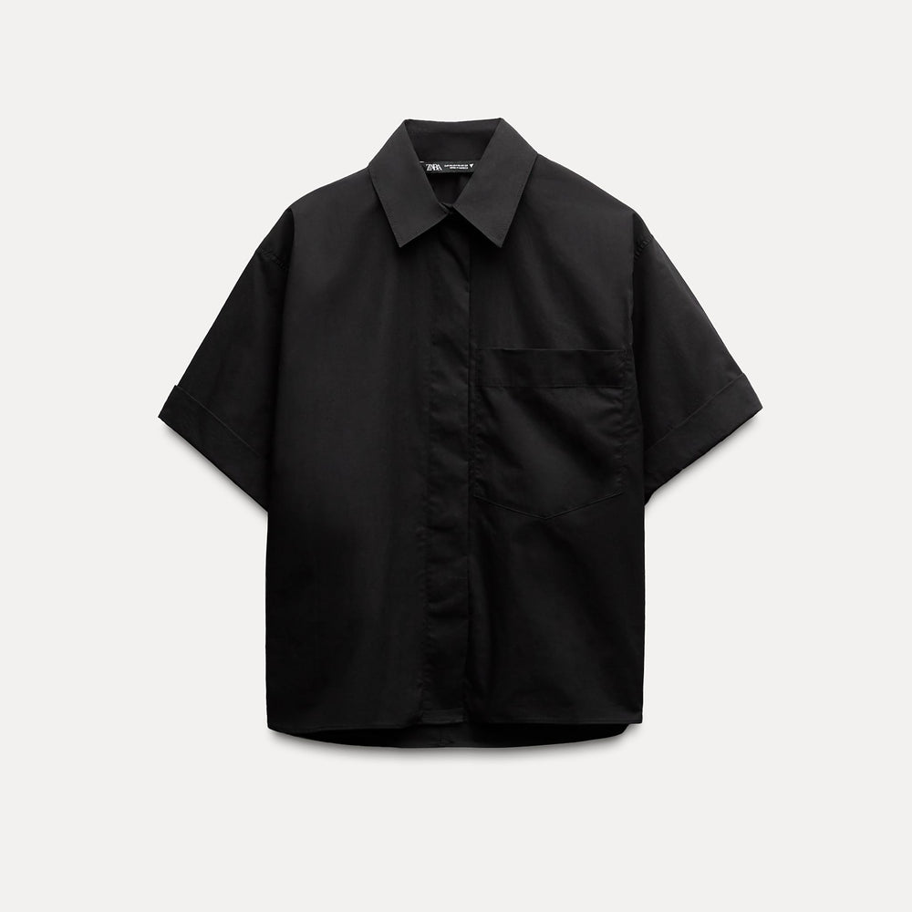 Moudda ZARA - Chemise popeline manches courtes poche - Tunisie 2