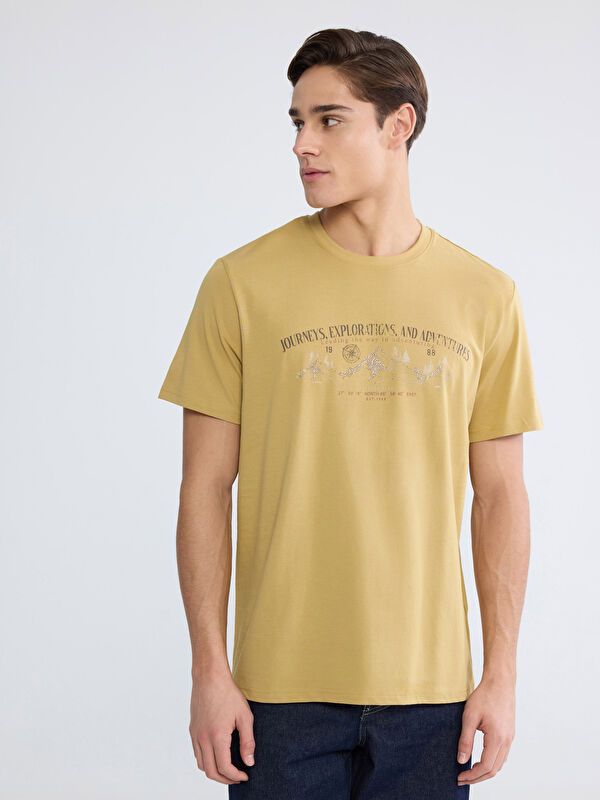 Moudda LC Waikiki - T-shirt imprimé manches courtes en jersey pour Homme - Tunisie 1