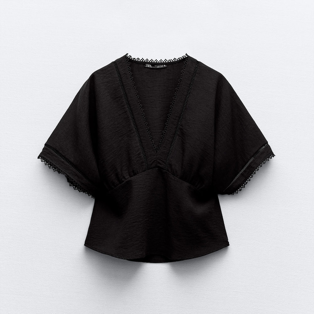 Moudda ZARA - Top Manches Kimono à Entre-deux - Tunisie 2