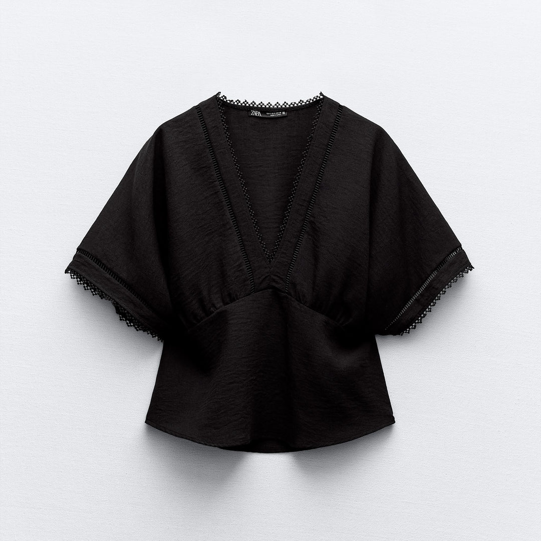 Moudda ZARA - Top Manches Kimono à Entre-deux - Tunisie 2