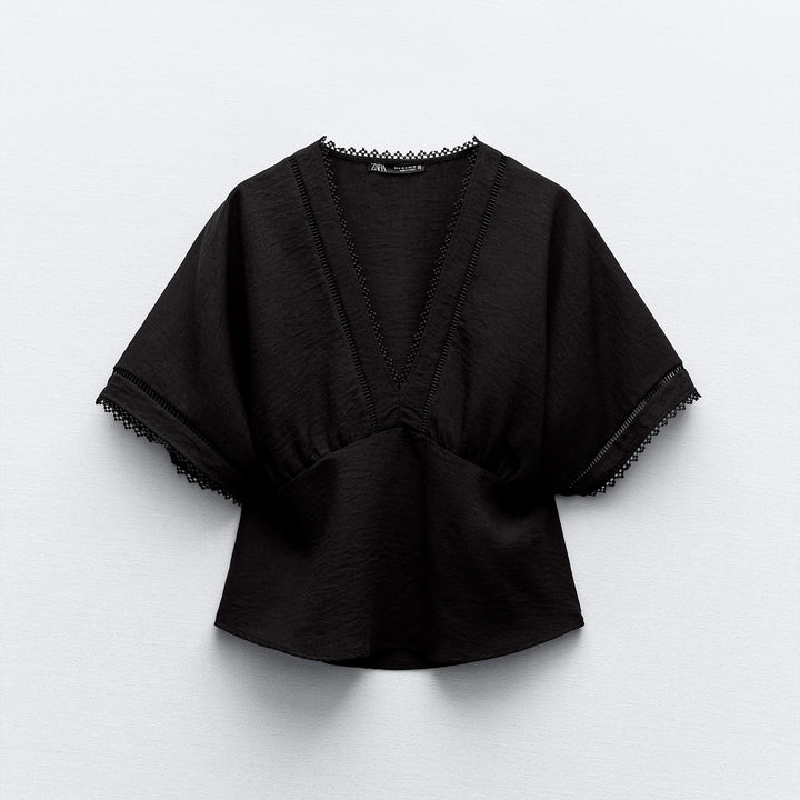 Moudda ZARA - Top Manches Kimono à Entre-deux - Tunisie 2