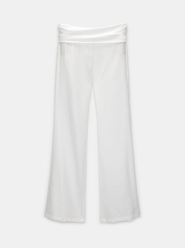 Moudda PULL & BEAR - Pantalon Flare Ceinture Circulaire - Tunisie 3