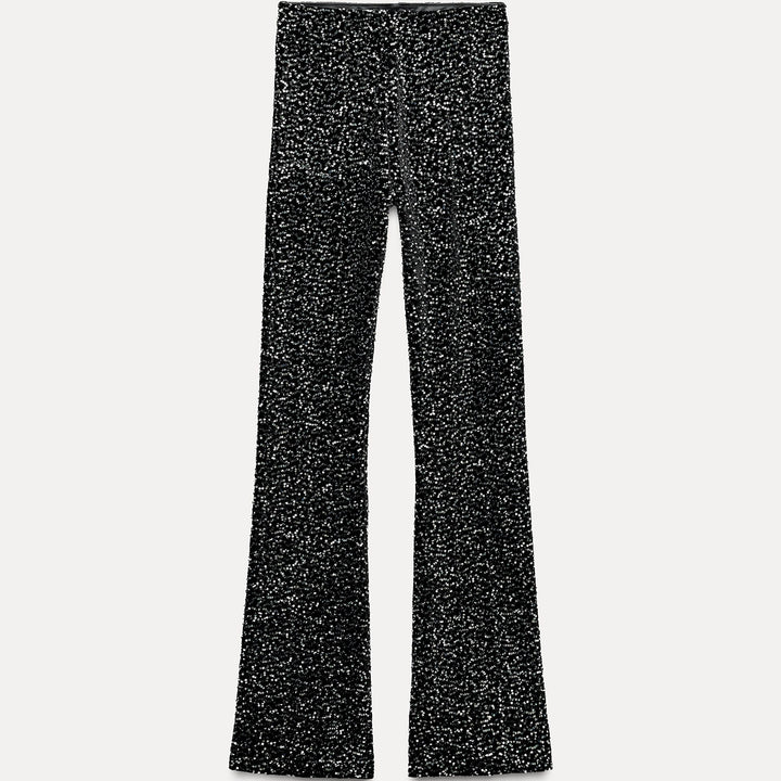 Moudda ZARA - Legging velours pailleté évasé - Tunisie 1