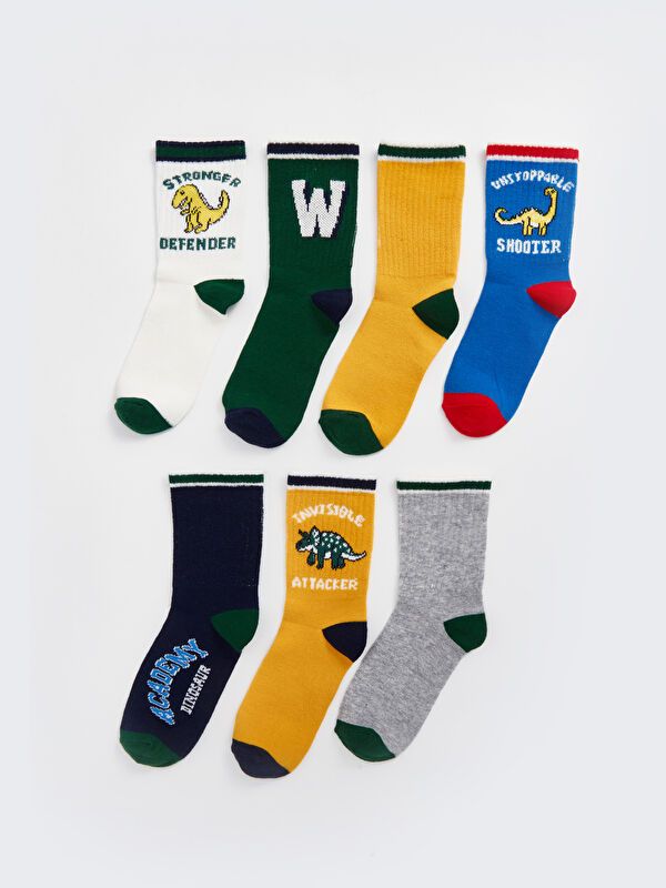 Moudda LC Waikiki - Chaussettes cheville couleur Mélange teint fil pour garçons - Tunisie 1