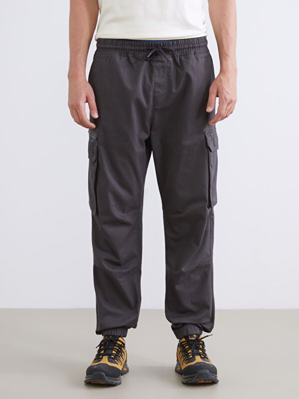 Moudda LC Waikiki - Pantalon cargo en tissu couleur Anthracite pour hommes - Tunisie 2
