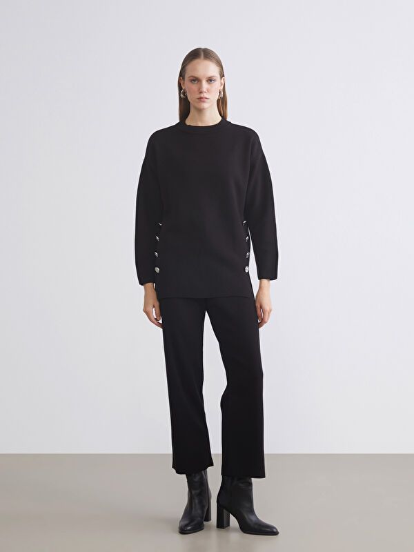 Moudda LC Waikiki - Pull tricot épais Femme Noir - Tunisie 2