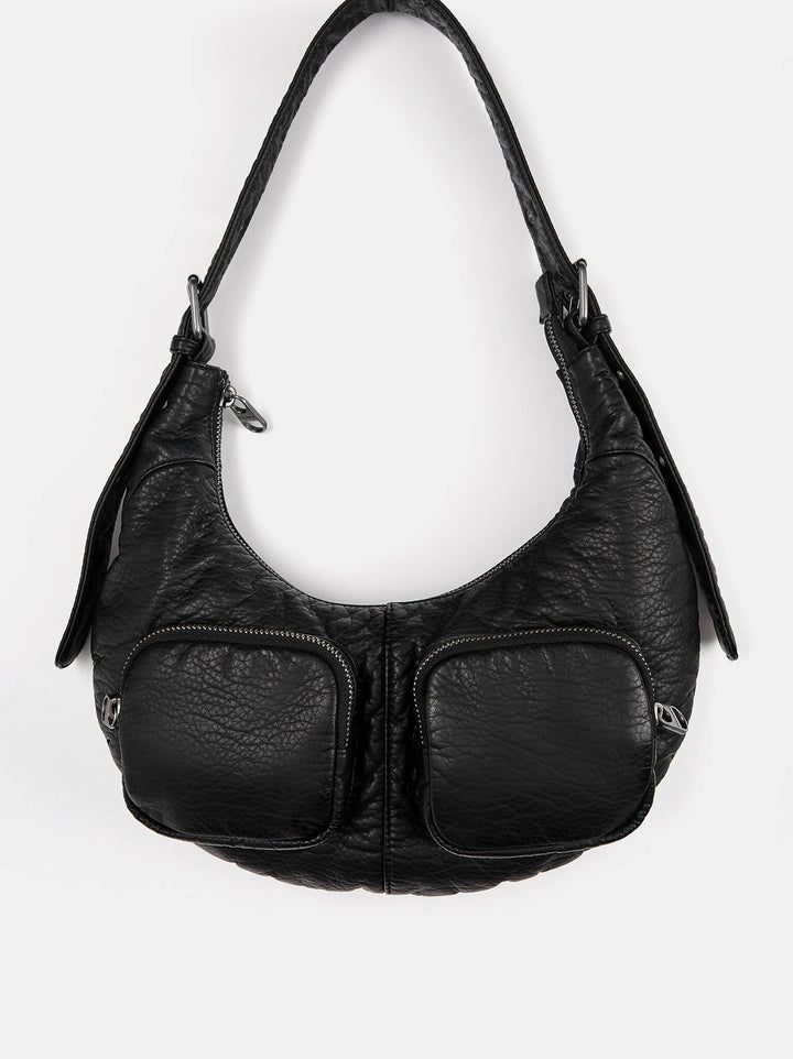 Moudda PULL & BEAR - Sac à Bandoulière Multi-Poche PU Froissé - Tunisie 5