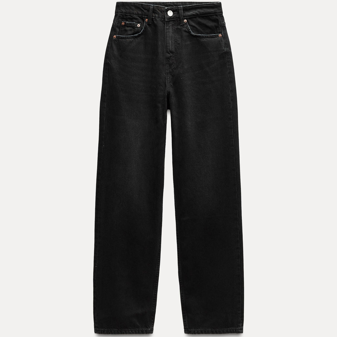 Moudda ZARA - Pantalon mom coupe nouvelle taille haute longueur classique - Tunisie 2