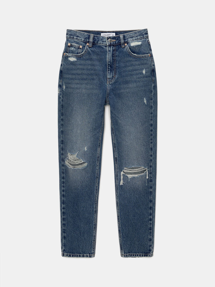 Moudda PULL & BEAR - Pantalon Mom Déchiré - Tunisie 2