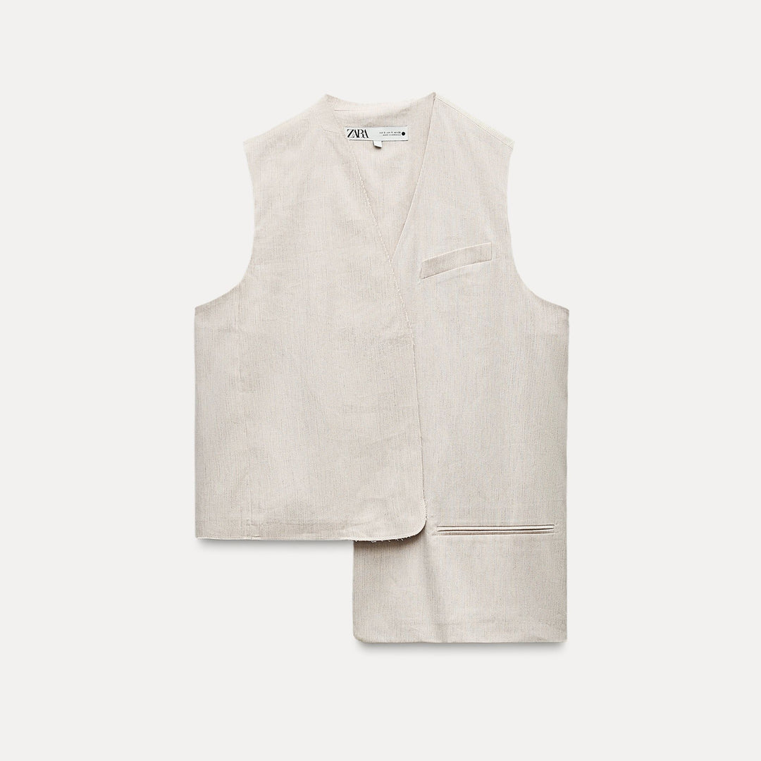 Moudda ZARA - Combinaison 500 gilet asymétrique rayé - Tunisie 1