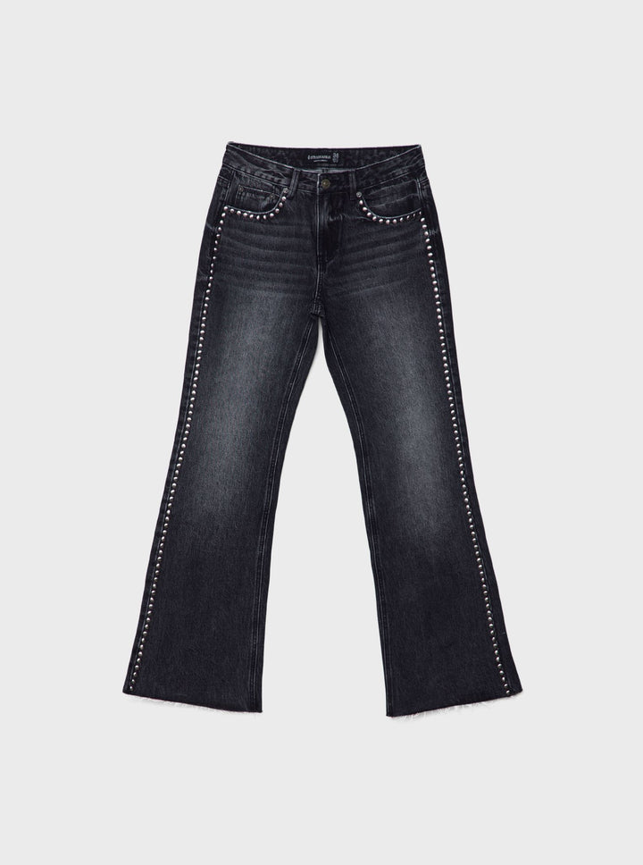 Moudda STRADIVARIUS - Jean Straight Fit avec Clous Latéraux - Tunisie 5