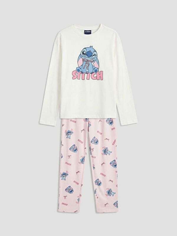 Moudda LC Waikiki - Pyjama manches longues en jersey mi-saison pour Fille - Tunisie 1