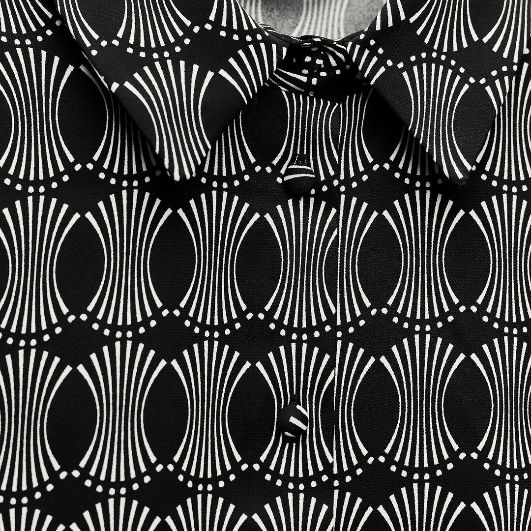 Moudda ZARA - Chemise en crêpe manches longues, imprimé géométrique - Tunisie 3