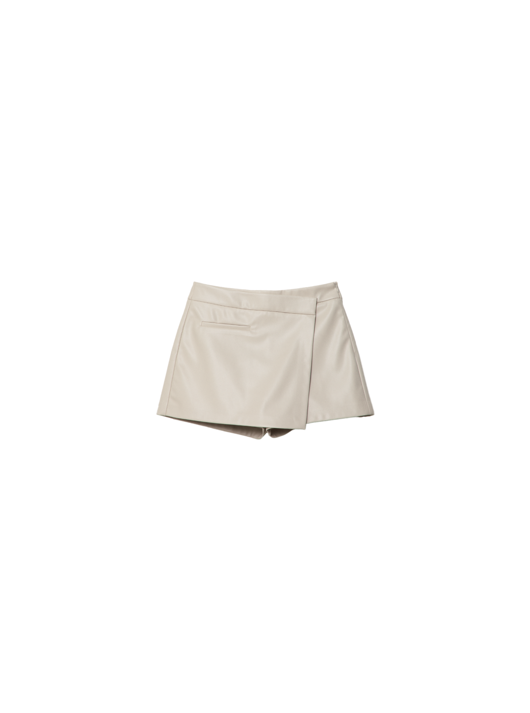 Moudda STRADIVARIUS - Jupe-Culotte Croisée en Simili Cuir avec Passepoil - Tunisie 1