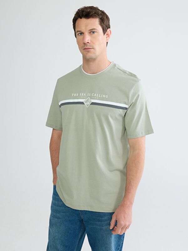 Moudda LC Waikiki - T-shirt imprimé manches courtes en jersey pour Homme - Tunisie 1