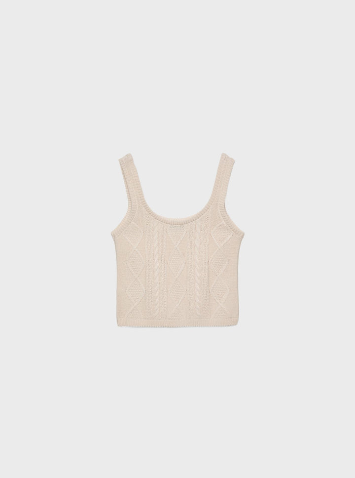 Moudda STRADIVARIUS - Top à Tresses en Maille - Tunisie 3
