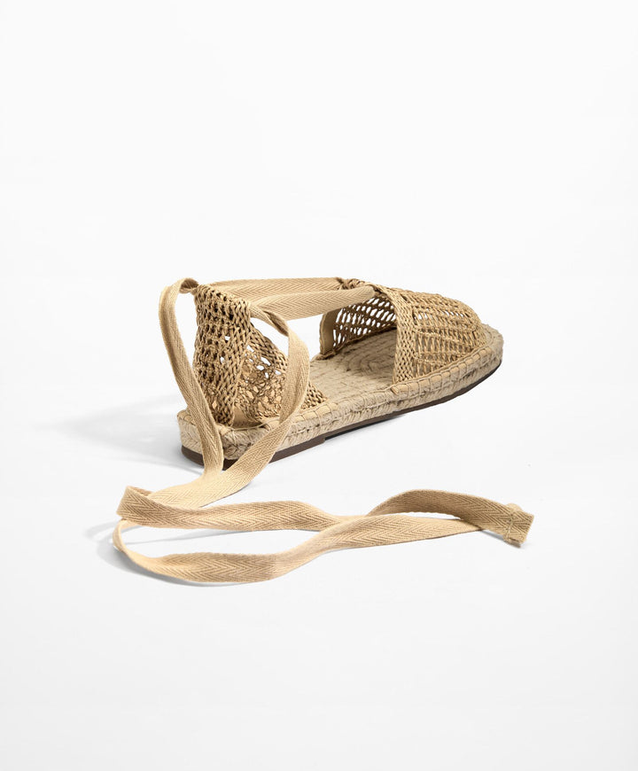 Moudda Oysho - Sandales en Jute Tressées à Lacets Taille 35-36 - Tunisie 3