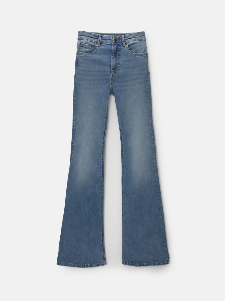 Moudda PULL & BEAR - Pantalon Skinny Flare Blanc Égypte - Tunisie 4
