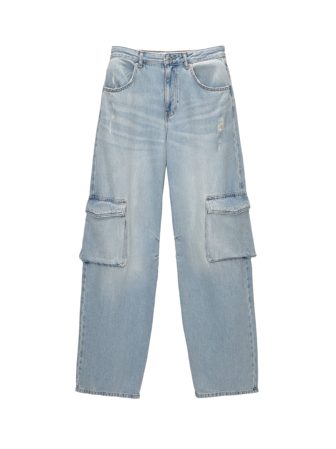 Moudda PULL & BEAR - Pantalon Denim Cargo Ballon - Tunisie 5