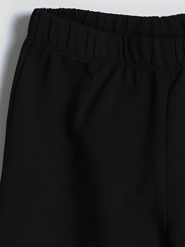 Moudda LC Waikiki - T-shirt jersey stretch basique Fille Noir - Tunisie 3