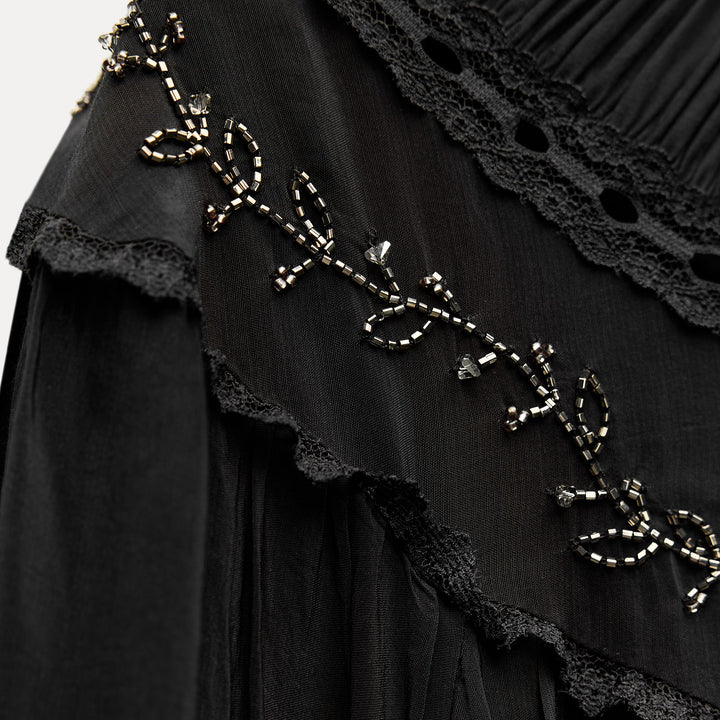 Moudda ZARA - Robe courte romantique brodée strass - Tunisie 3