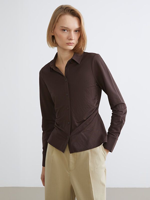 Moudda LC Waikiki - Chemise tissée à manches longues pour Femmes - Tunisie 1