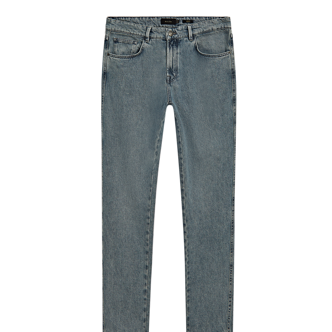 Moudda Massimo Dutti - Pantalon jean gris clair coupe fuselée - Tunisie 2