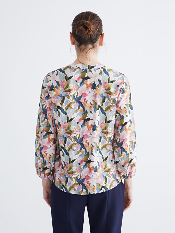 Moudda LC Waikiki - Chemisier (blouse) imprimé manches longues en tissu - Tunisie 4