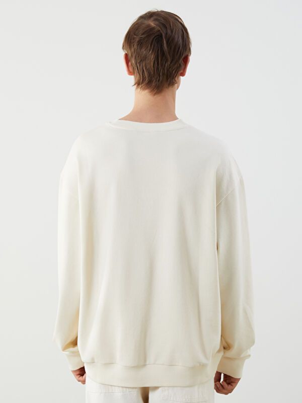 Moudda LC Waikiki - Sweatshirt en jersey Homme Beige pâle - Tunisie 4