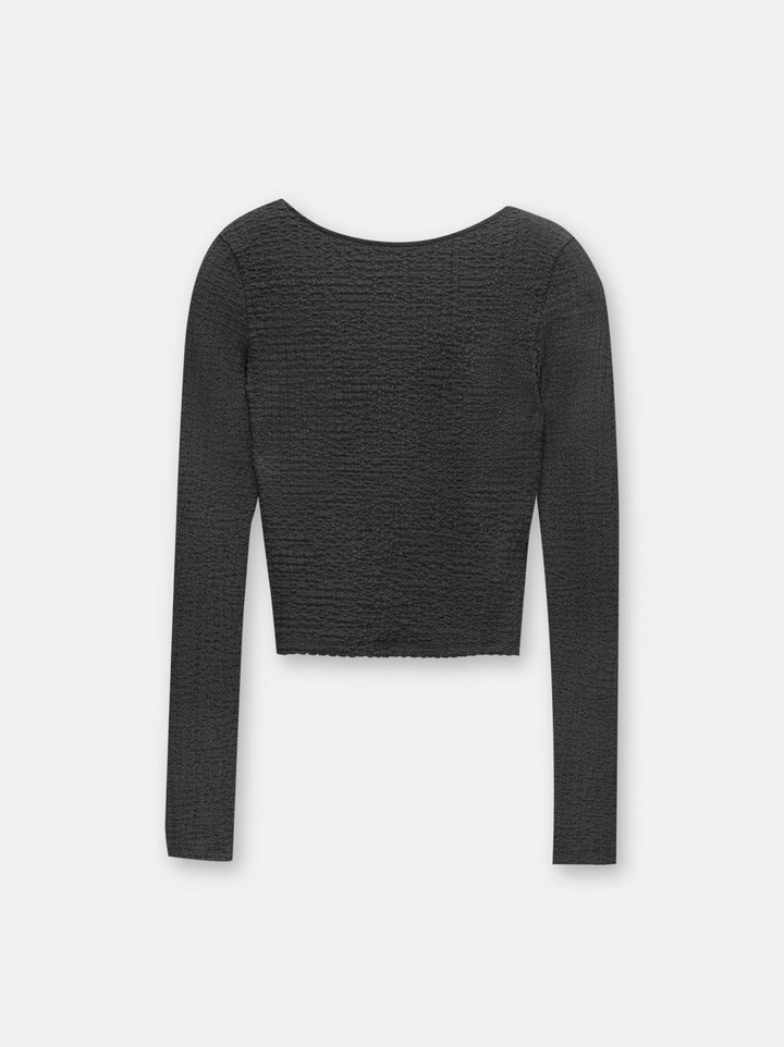 Moudda PULL & BEAR - Body Manches Longues Texturé Encolure Dos - Tunisie 1