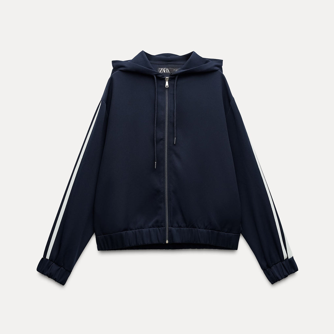 Moudda ZARA - Set veste bomber jogging à capuche bande latérale - Tunisie 1