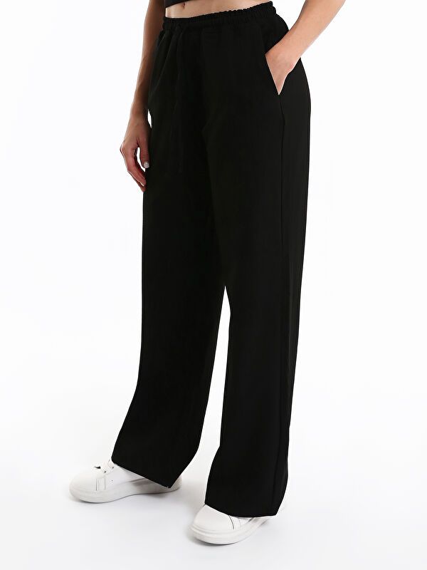 Moudda LC Waikiki - Pantalon tissé moyen Femme Noir - Tunisie 4