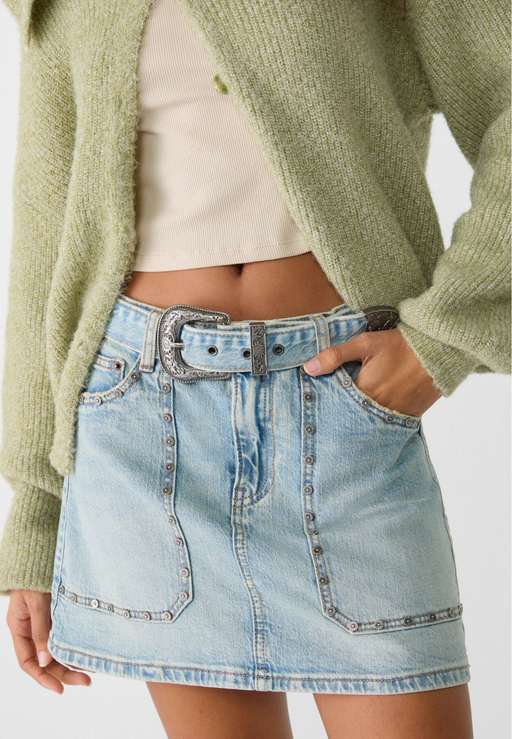 Moudda STRADIVARIUS - Mini Jupe en Denim Rodeo - Tunisie 4