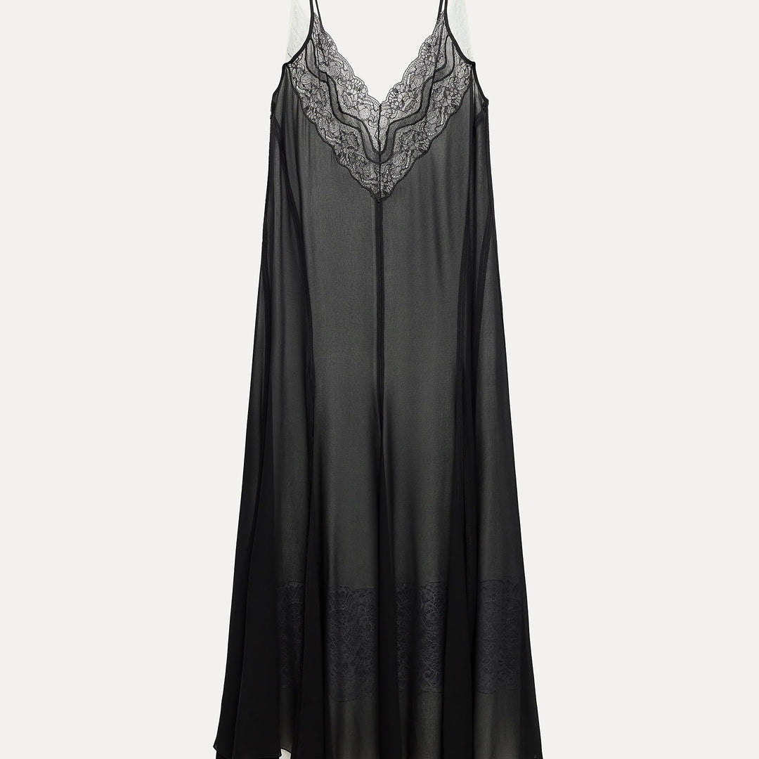 Moudda ZARA - Robe de soie combinée dentelles - Tunisie 2